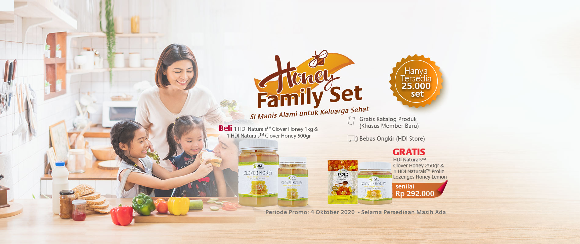 Promo Toko HDI Honey Family Set Oktober 2020